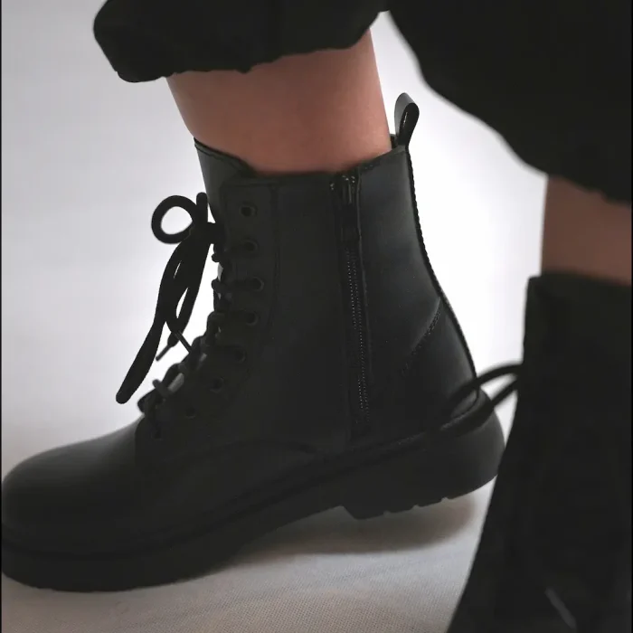 کد 2030 | نیم بوت چرم بند دار - Image 5