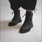 کد 2030 | نیم بوت چرم بند دار