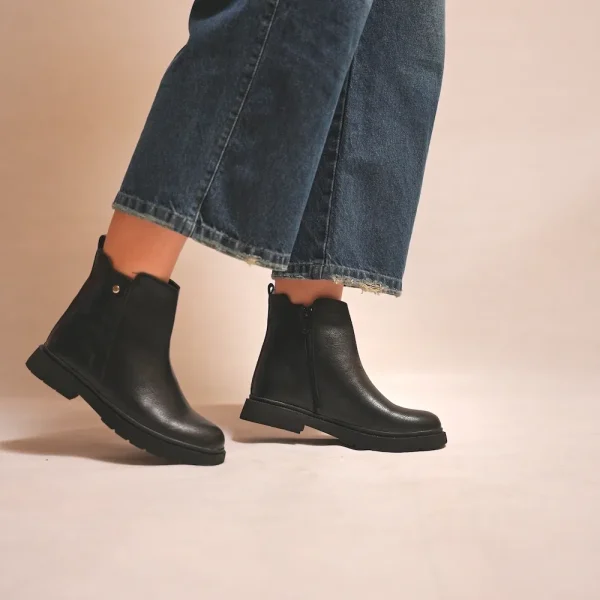 کد 2036 | نیم بوت زنانه لژ دار - Image 2