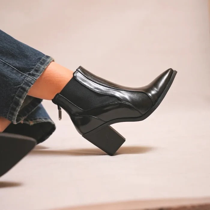 کد 2037 | نیم بوت پاشنه 5 سانت - Image 2