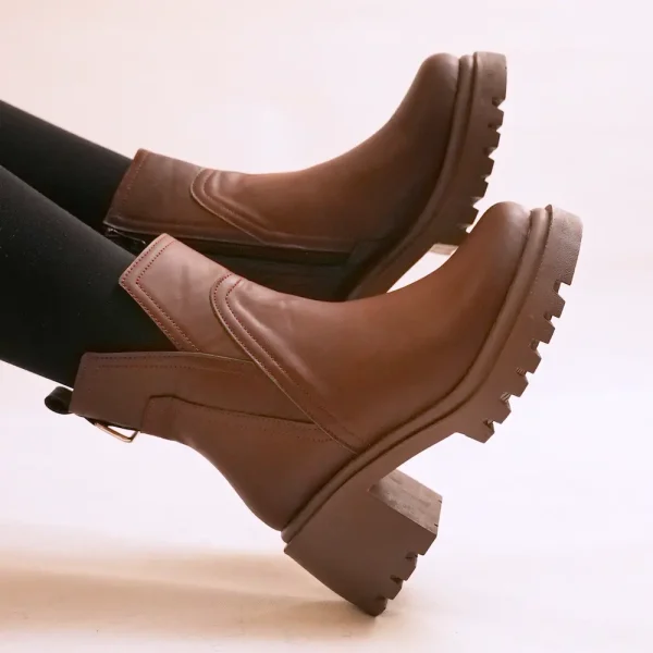 کد 2049 | نیم بوت زنانه پاشنه دار