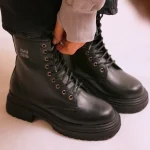 کد 2044 | نیم بوت زنانه پشت چرم