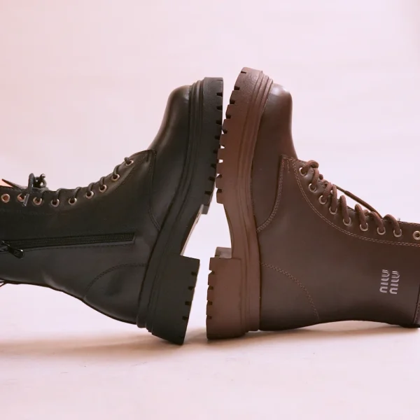 کد 2044 | نیم بوت زنانه پشت چرم - Image 4